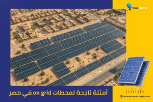 أمثلة ناجحة لمحطات on grid في مصر